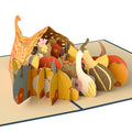Woodland Harvest Thanksgiving Wishes Pop-Up Card and Home Full of Happiness Sentiment Set
