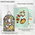 Autumn Glow Thinking of You Suncatcher Card and Fall Brightness Sentiment Set