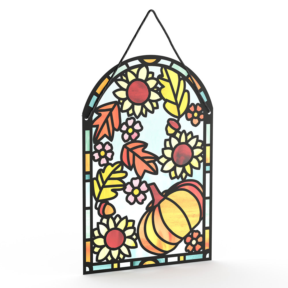 Autumn Glow Thinking of You Suncatcher Card and Fall Brightness Sentiment Set