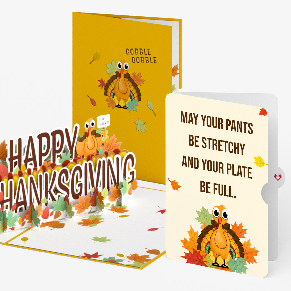 Happy Thanksgiving Pop-Up Card and Stretchy Pants Sentiment Set