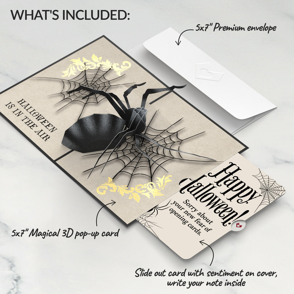 Beware Halloween Spider Pop-Up Card and New Fear Unlocked Sentiment Set