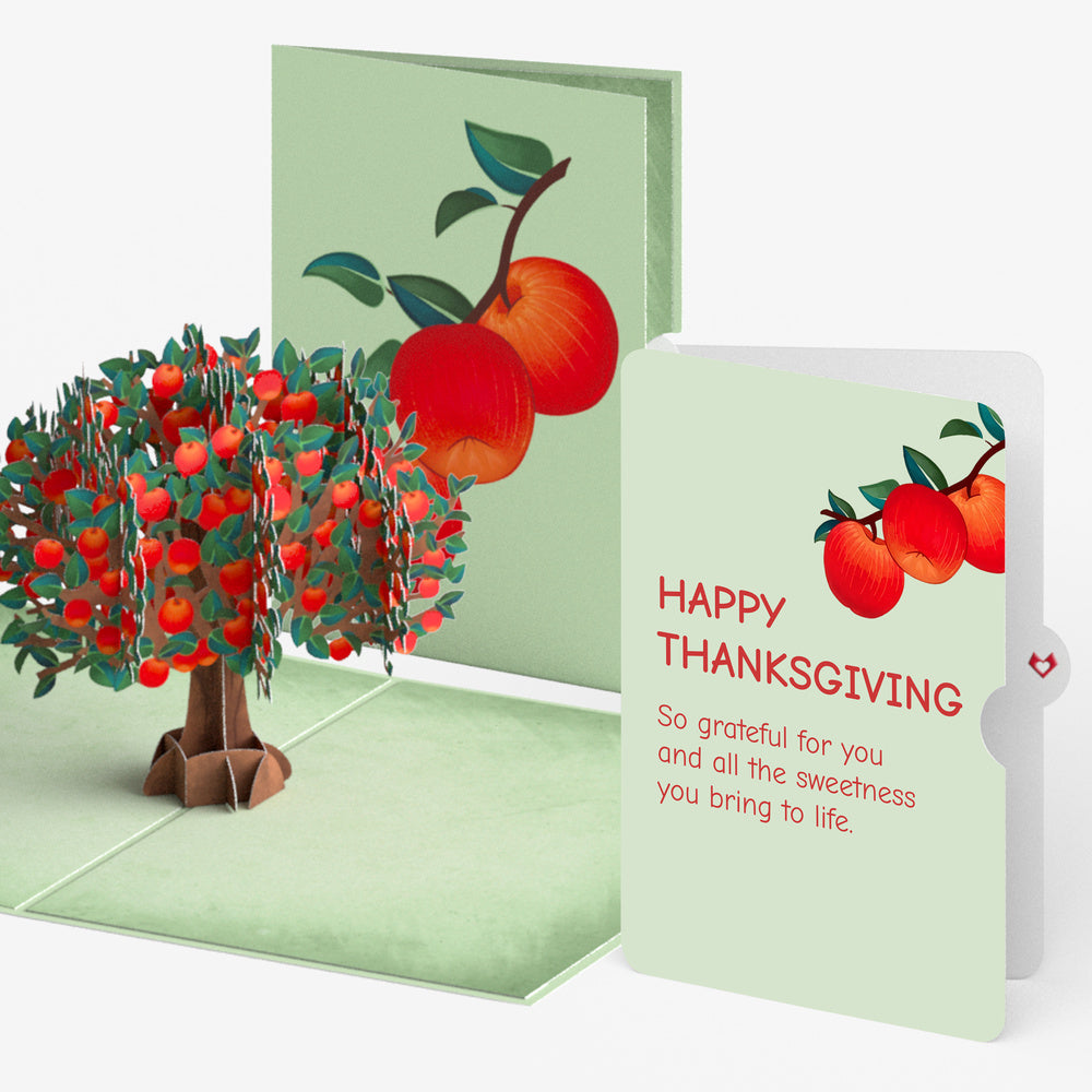 Apple Tree Pop-Up Card and Sweetness You Bring Thanksgiving Sentiment Set