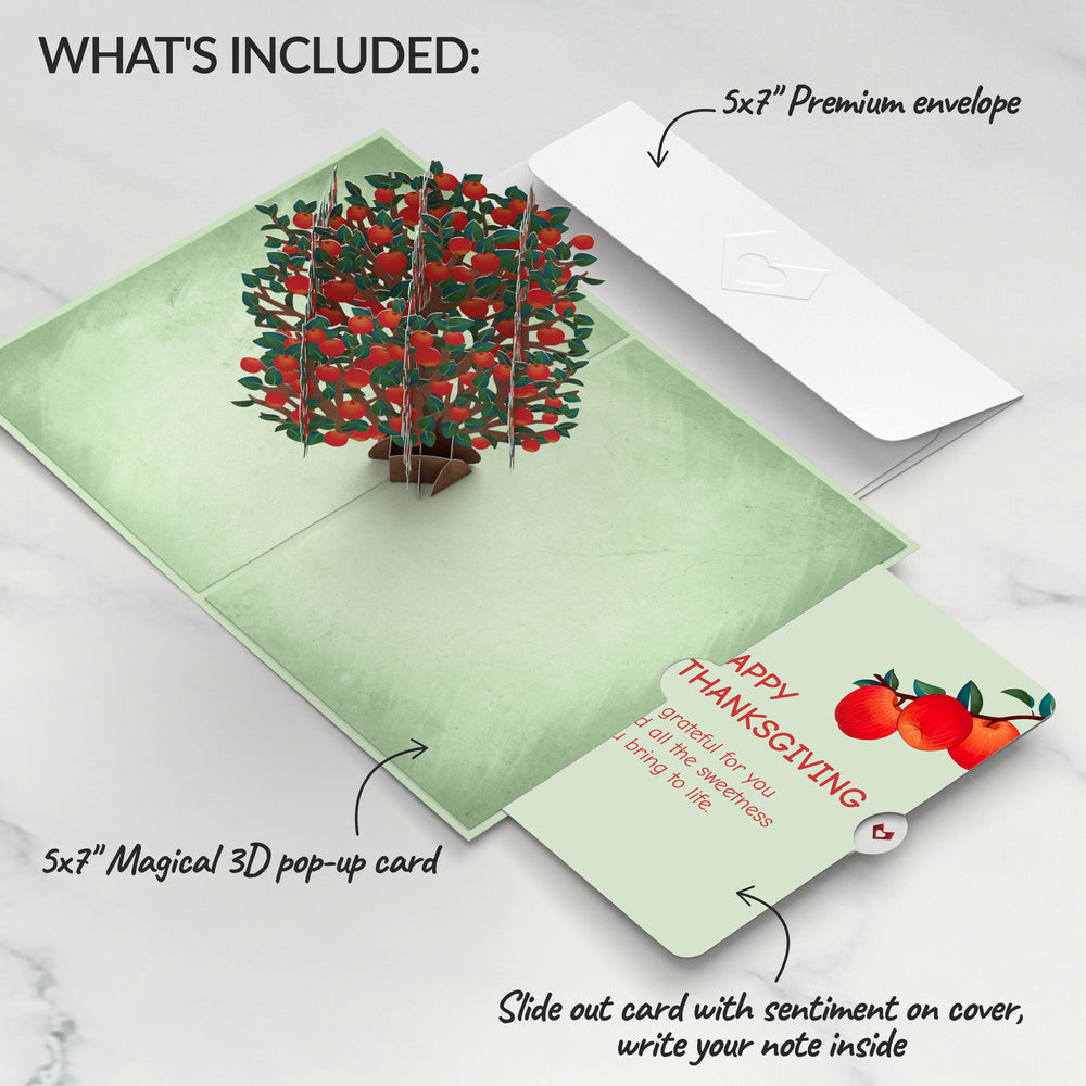 Apple Tree Pop-Up Card and Sweetness You Bring Thanksgiving Sentiment Set