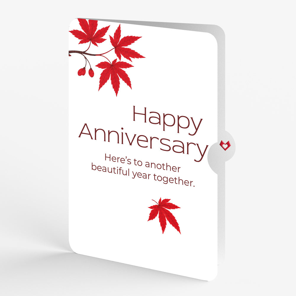 Majestic Japanese Maple Anniversary Pop-Up Card and Another Beautiful Year Sentiment Set