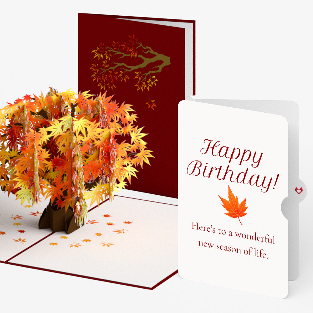 Sugar Maple Tree Birthday Pop-Up Card and Wonderful New Season Sentiment Set