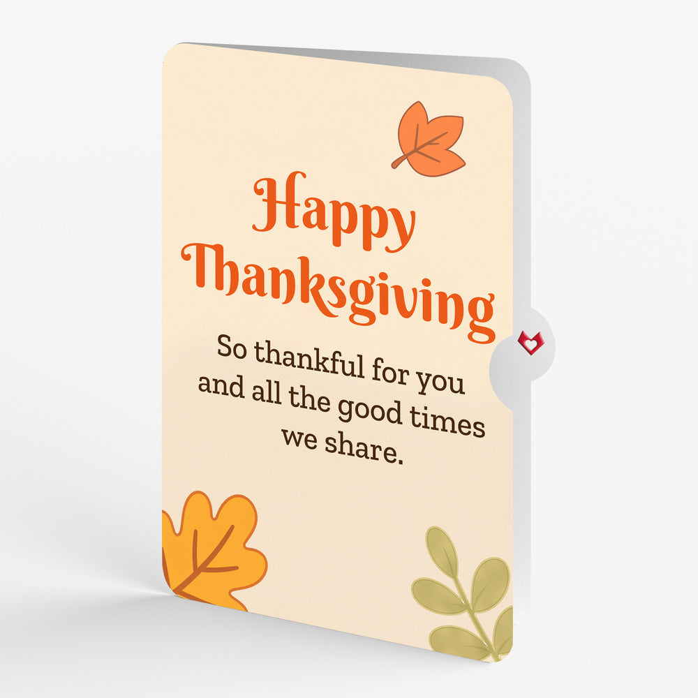 Gobble Till You Wobble Turkey Thanksgiving Pop-Up Card and Good Times Together Sentiment Set
