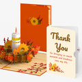 Fall Candle Thank You Pop-Up Card and Warmth & Kindness Sentiment Set