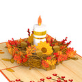 Fall Candle Thank You Pop-Up Card and Warmth & Kindness Sentiment Set
