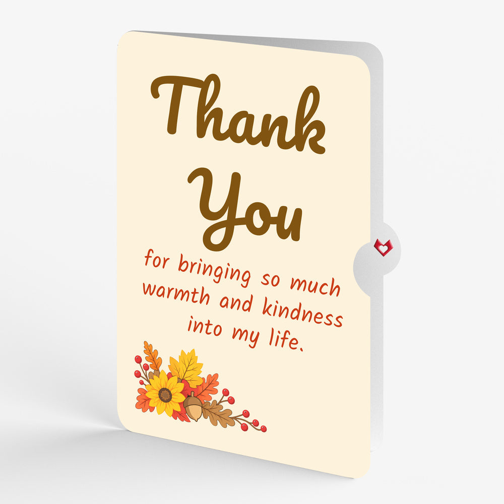 Fall Candle Thank You Pop-Up Card and Warmth & Kindness Sentiment Set