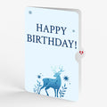 Winter Surreal Deer Birthday Pop-Up Card and Sentiment Set