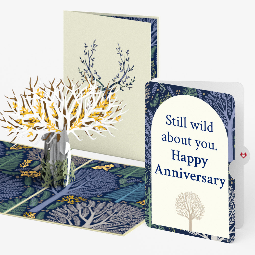 Surreal Deer Anniversary Pop-Up Card and Still Wild Sentiment Set