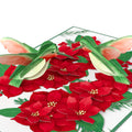 Hummingbirds on Poinsettias Thinking of You Pop-Up Card and Sentiment Set