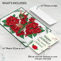 Hummingbirds on Poinsettias Pop-Up Card and Sip Savor Celebrate Birthday Sentiment Set