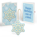 Icy Snowflake Birthday HeartFelt Charm Card™ and Sentiment Set