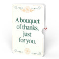 Gilded Gold Poinsettia Thank You Suncatcher Bouquet and Sentiment Set