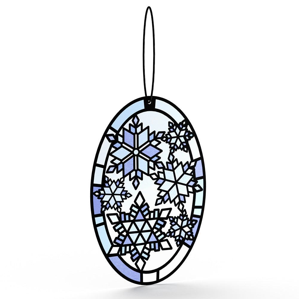 Dazzling Snowflakes Suncatcher Card and Hope It Shines Birthday Sentiment Set