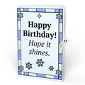 Dazzling Snowflakes Suncatcher Card and Hope It Shines Birthday Sentiment Set
