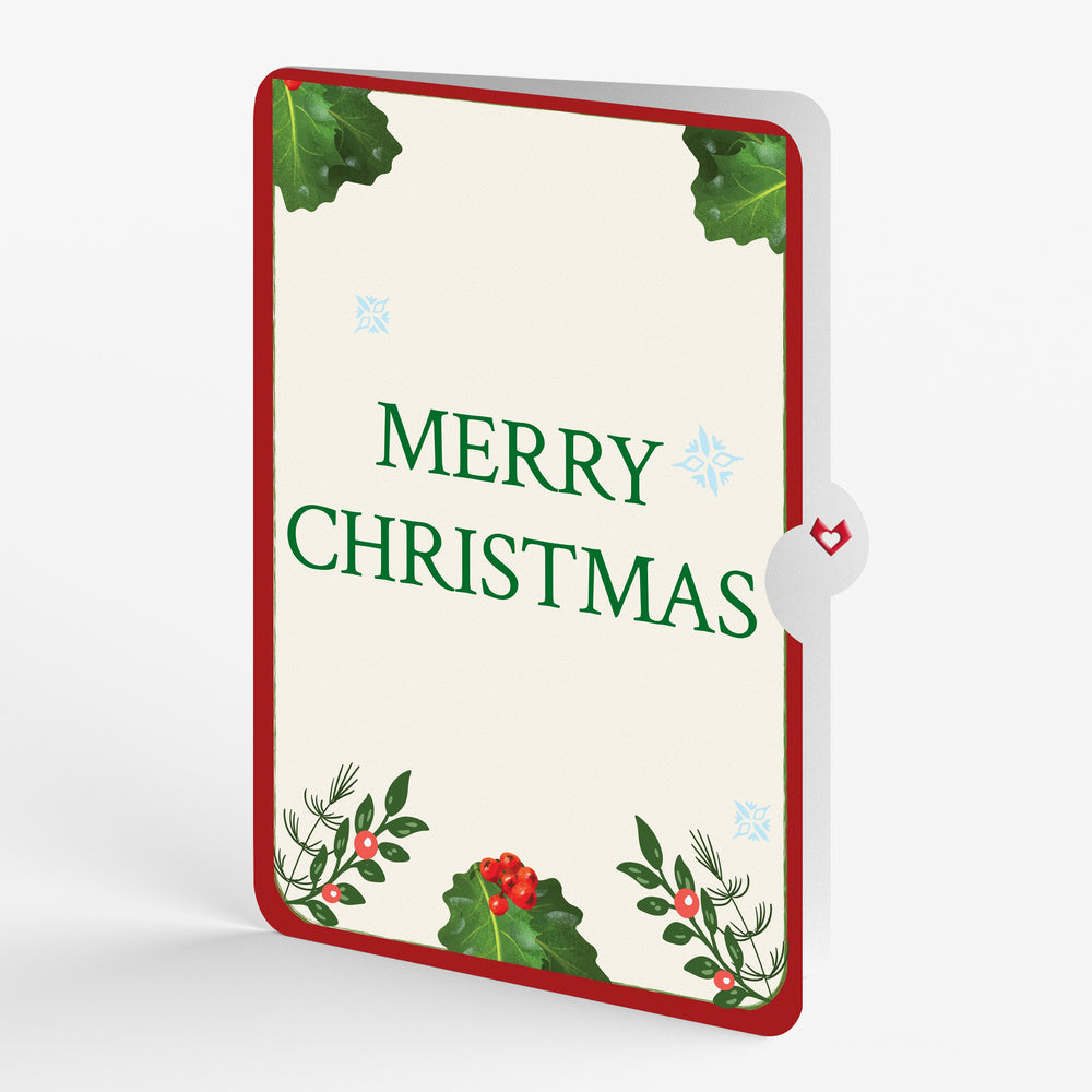 Winter Hummingbird Christmas Pop-Up Card and Sentiment Set