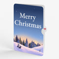 Winter Fox Peaceful Holiday Christmas Pop-Up Card and Sentiment Set