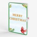 Cardinal Birdhouse Christmas Pop-Up Card and Sentiment Set