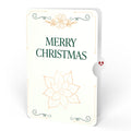 Gilded Gold Poinsettia Christmas Suncatcher Bouquet and Sentiment Set