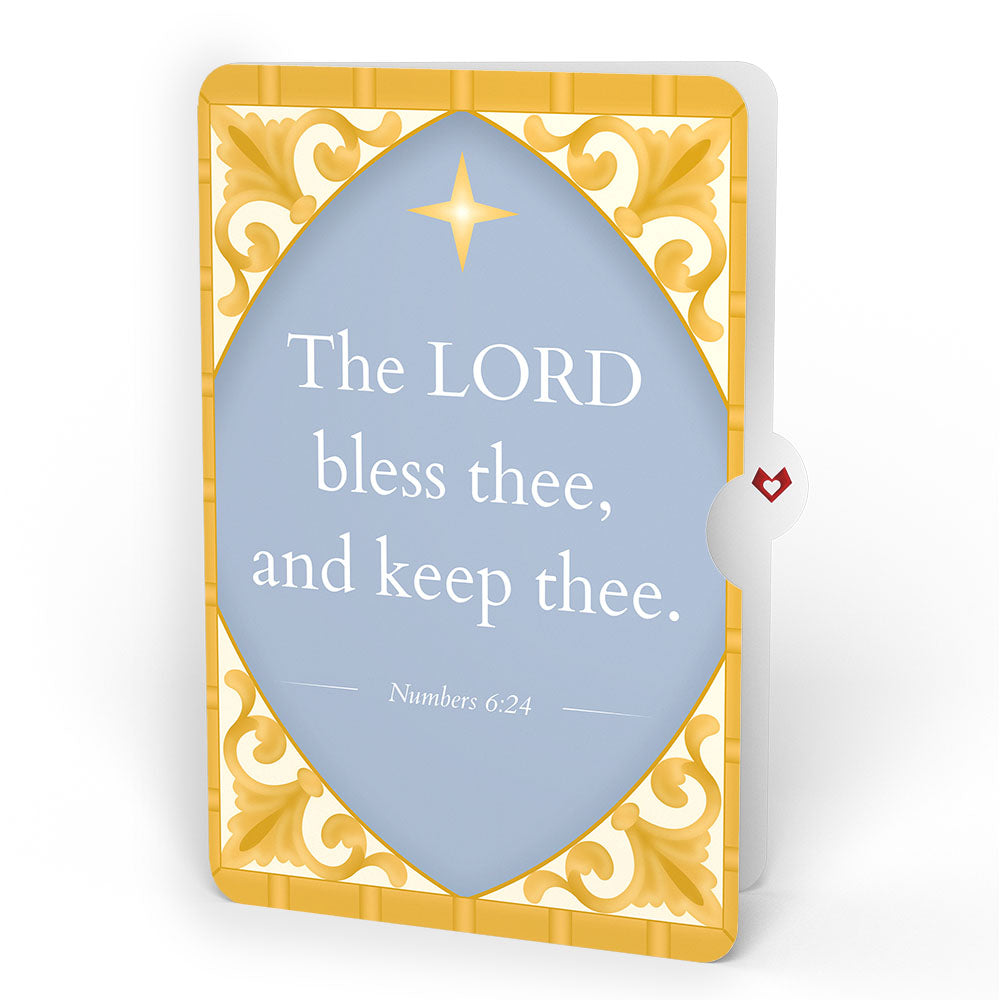 Heavenly Angel Christmas HeartFelt Charm Card™ and The Lord Bless Thee Sentiment Set