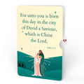 Nativity Scene Christmas Loooooong Card™ (Expands to 2 feet) and A Savior Is Born Sentiment Set