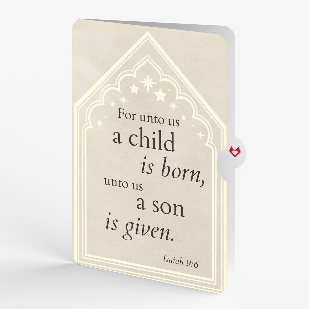Elegant Nativity Christmas Pop-Up Card and A Child Is Born Sentiment Set