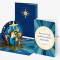 Stained Glass Holy Family Christmas Pop-Up Card and Nothing Is Impossible Sentiment Set