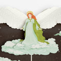 Joy to the World Christmas Angel Pop-Up Card and Make a Joyful Noise Sentiment Set