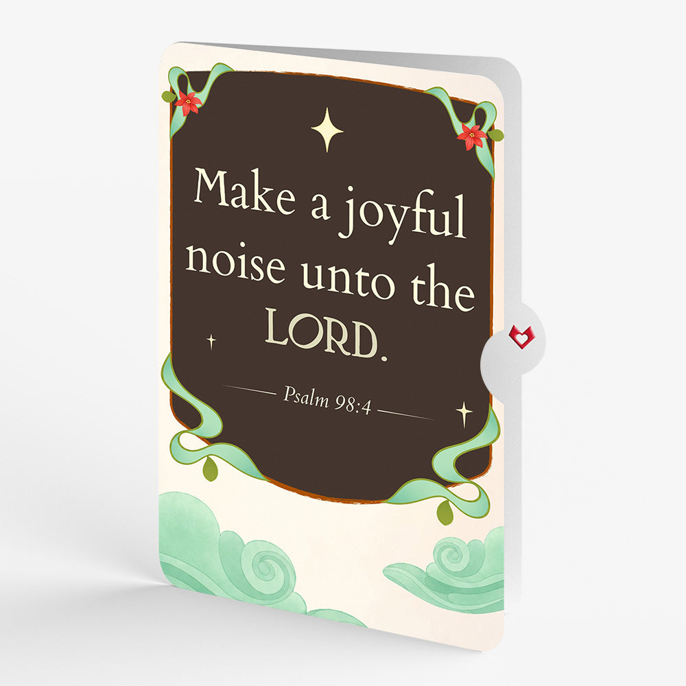 Joy to the World Christmas Angel Pop-Up Card and Make a Joyful Noise Sentiment Set