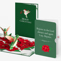 Christmas Hummingbirds Pop-Up Card and Rejoice in the Lord Sentiment Set