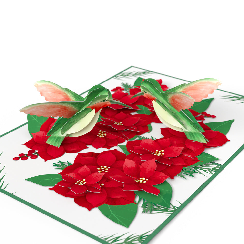 Christmas Hummingbirds Pop-Up Card and Rejoice in the Lord Sentiment Set
