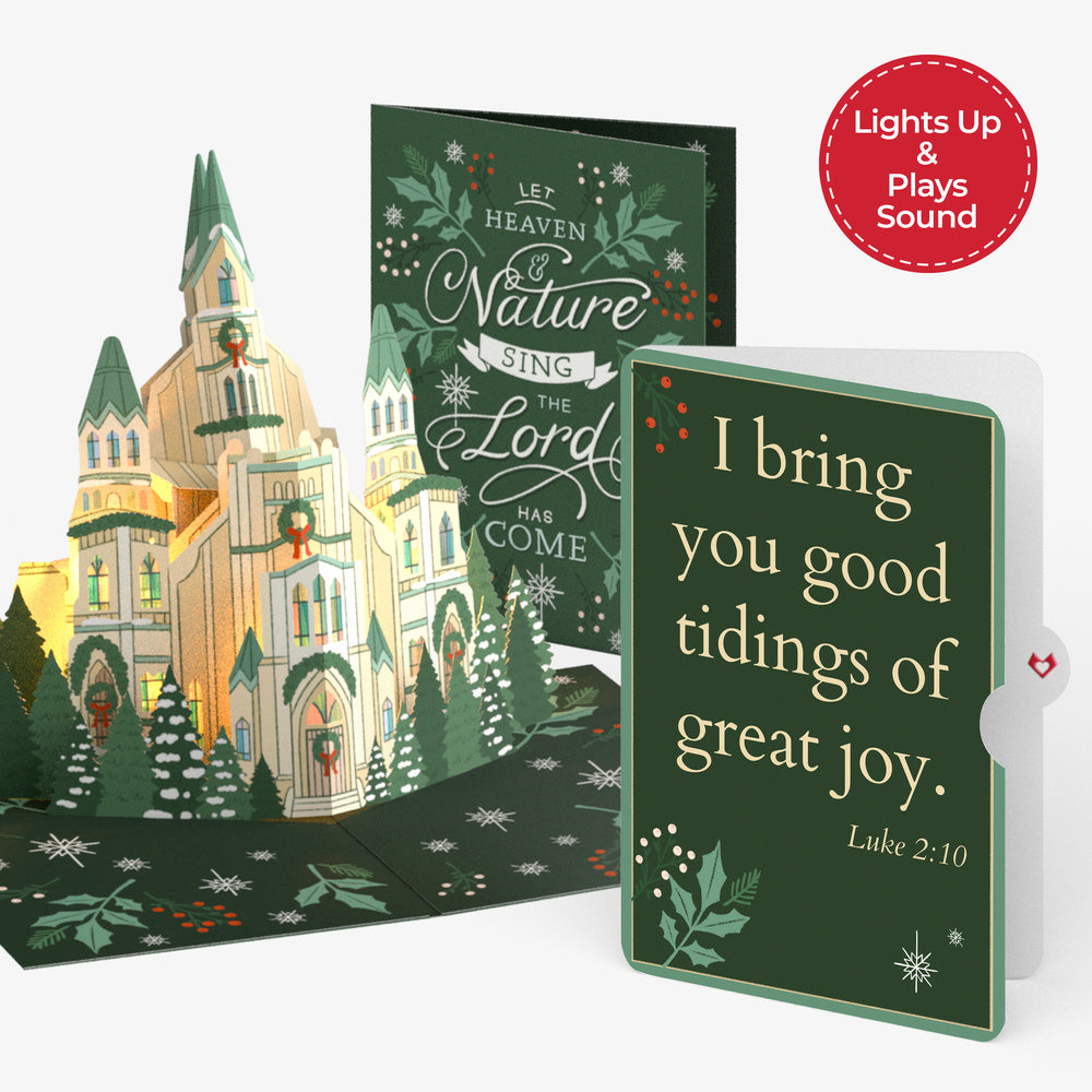 Let Heaven & Nature Sing Christmas Music and Lights Pop-Up Card and Good Tidings Sentiment Set