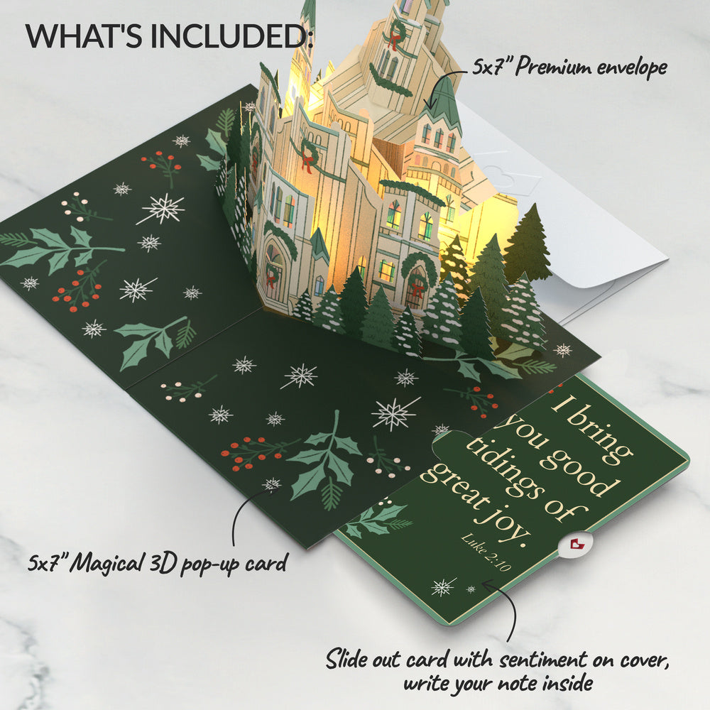 Let Heaven & Nature Sing Christmas Music and Lights Pop-Up Card and Good Tidings Sentiment Set