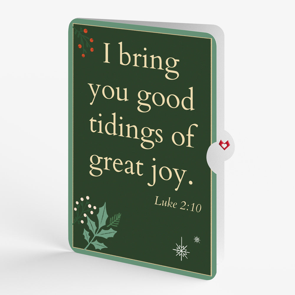 Let Heaven & Nature Sing Christmas Music and Lights Pop-Up Card and Good Tidings Sentiment Set