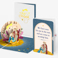 Painted Celestial Nativity Christmas Pop-Up Card and Following His Star Sentiment Set