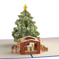 Nativity Christmas Tree Pop-Up Card and Gifts From Above Sentiment Set