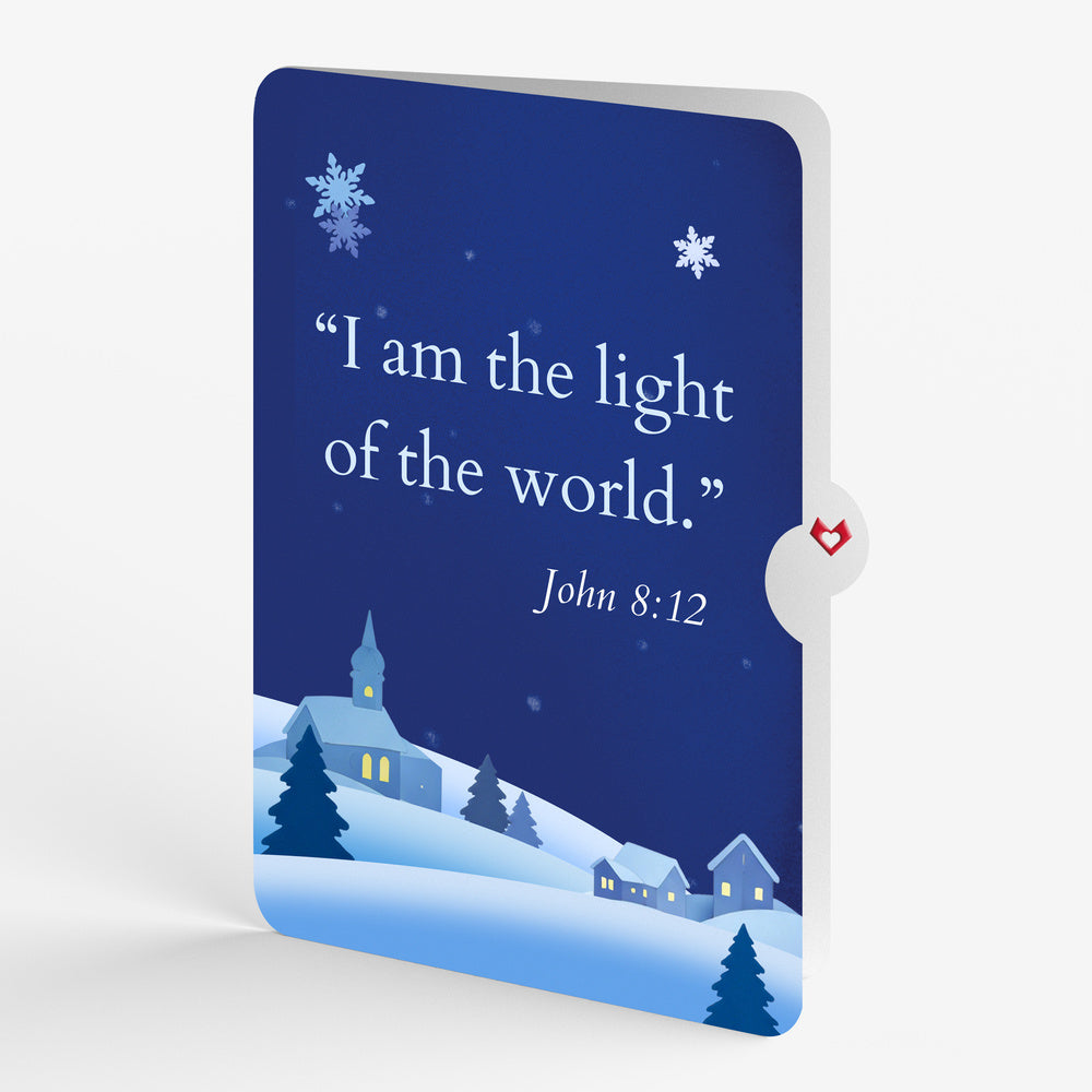 Season of Light Winter Village Christmas Light-Up Pop-Up Card and Sentiment Set