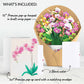 Mother's Day Orchid Pop-Up Card & Bouquet Bundle