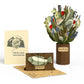 Kick-Bass Dad Father's Day Pop-Up Card & Bouquet Bundle