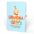Happy Birthday Dogs Pop-Up Card and Sentiment Set for Grandma