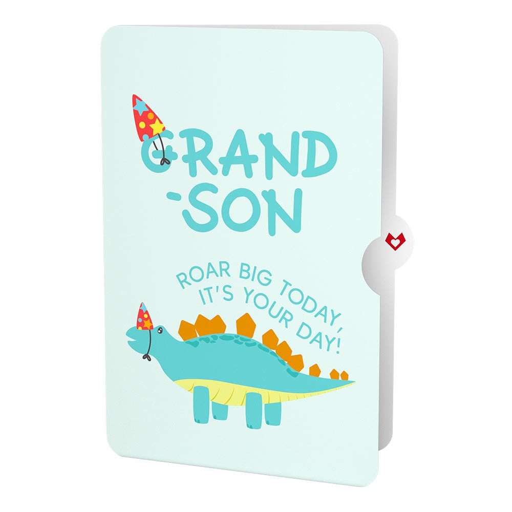 Dinosaurs Birthday Pop-Up Card and Sentiment Set for Grandson