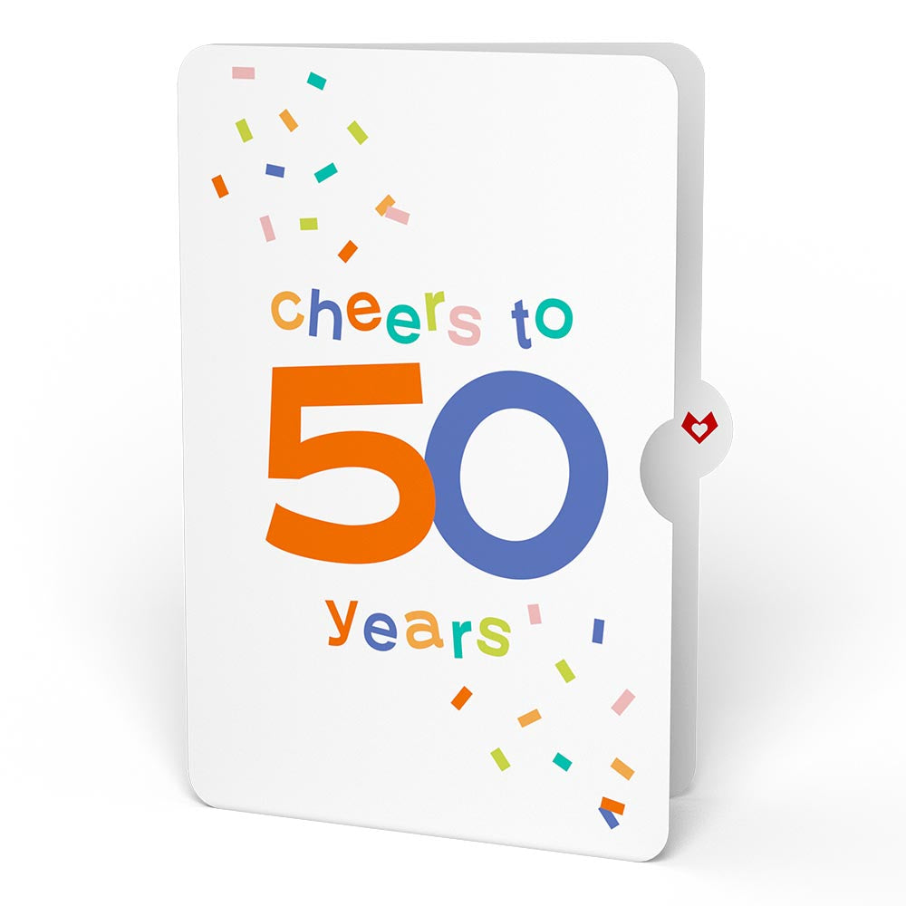 Confetti Cake 50th Birthday Pop-Up Card and Sentiment Set