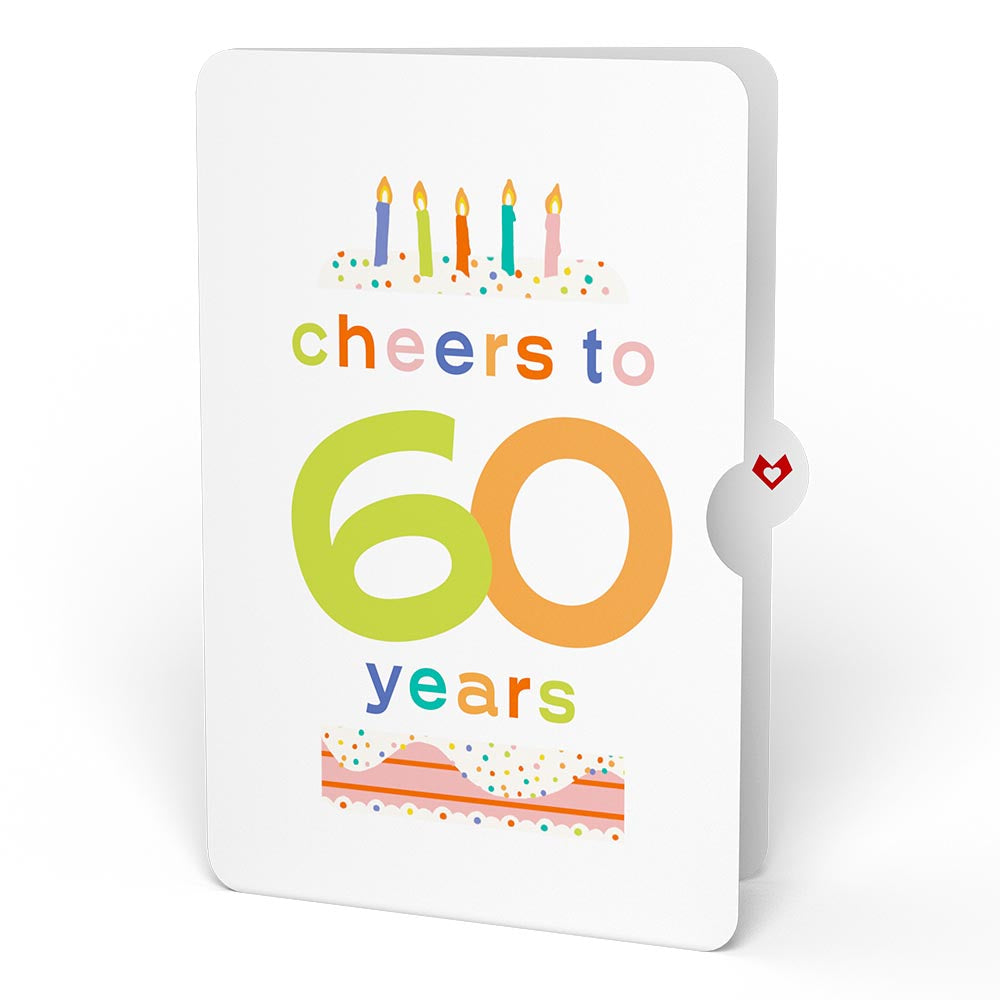 Confetti Cake 60th Birthday Pop-Up Card and Sentiment Set