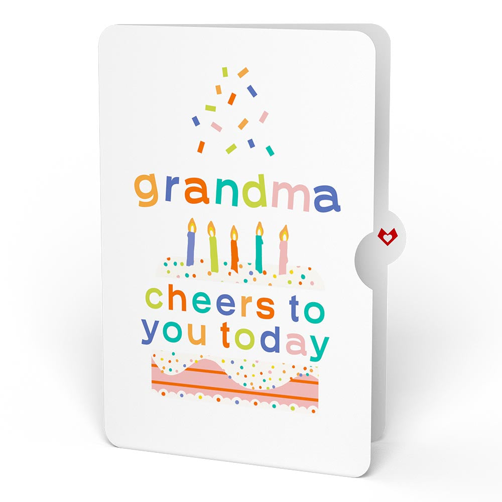 Confetti Cake Birthday Pop-Up Card and Sentiment Set for Grandma