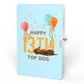 Happy 13th Birthday Dogs Pop-Up Card and Sentiment Set