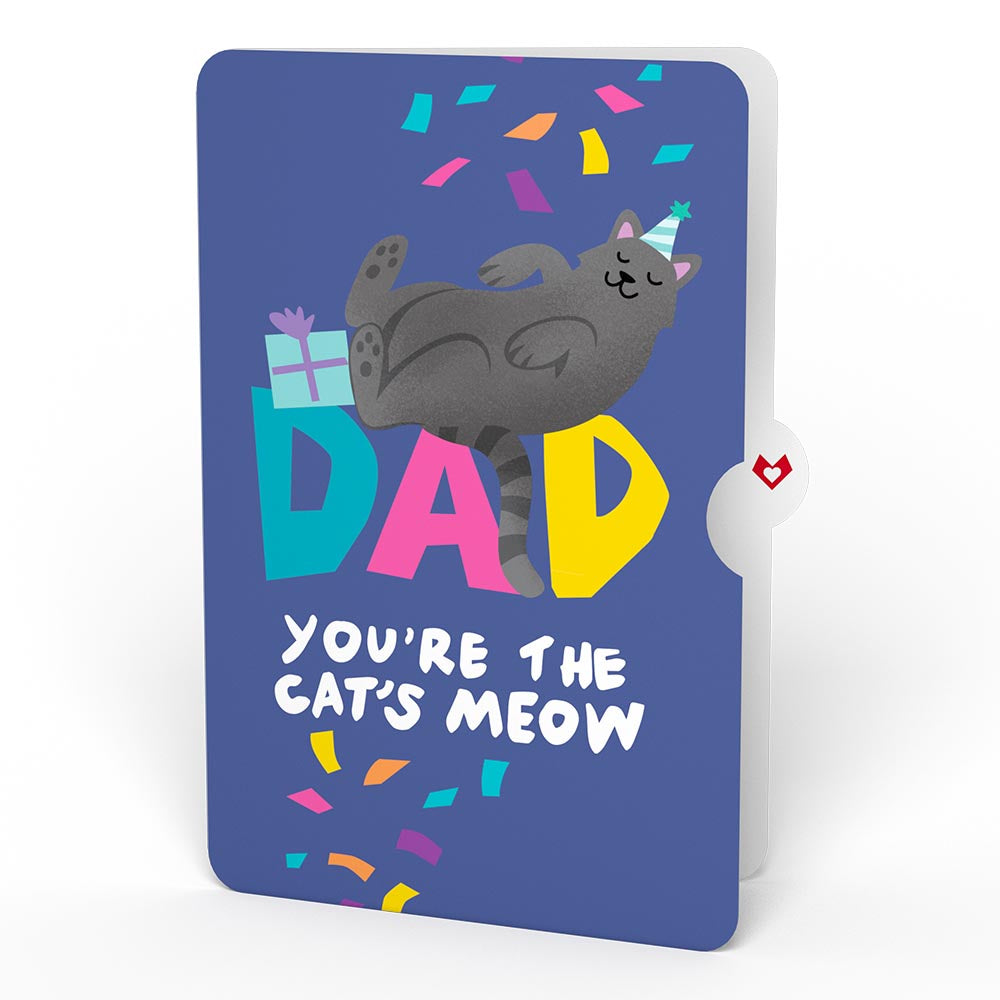 Happy Birthday Cats Pop-Up Card and Sentiment Set for Dad