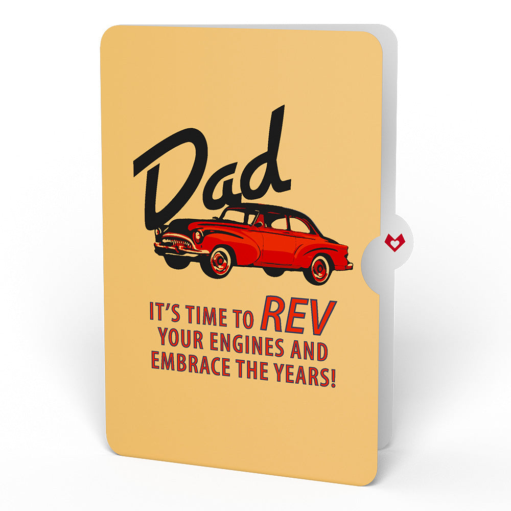 Classic Car Birthday Pop-Up Card and Sentiment Set for Dad