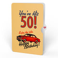 Classic Car 50th Birthday Pop-Up Card and Sentiment Set